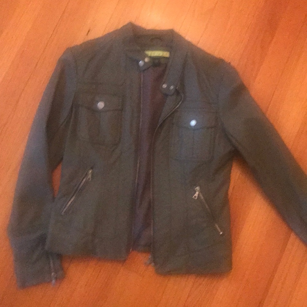 ashley B pleather moto jacket